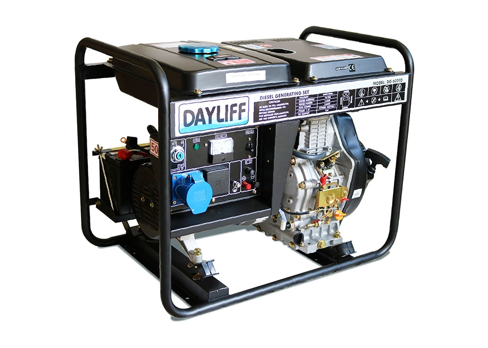 DAYLIFF DG8000D 6KVA 1PH OPEN GENERATOR